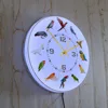 Birds Breeds Collection Modern Wall Clock Non Ticking Wall Watch Parrot Bird Pet Species Exotic Wall Art Bird Lovers Home Decor 4