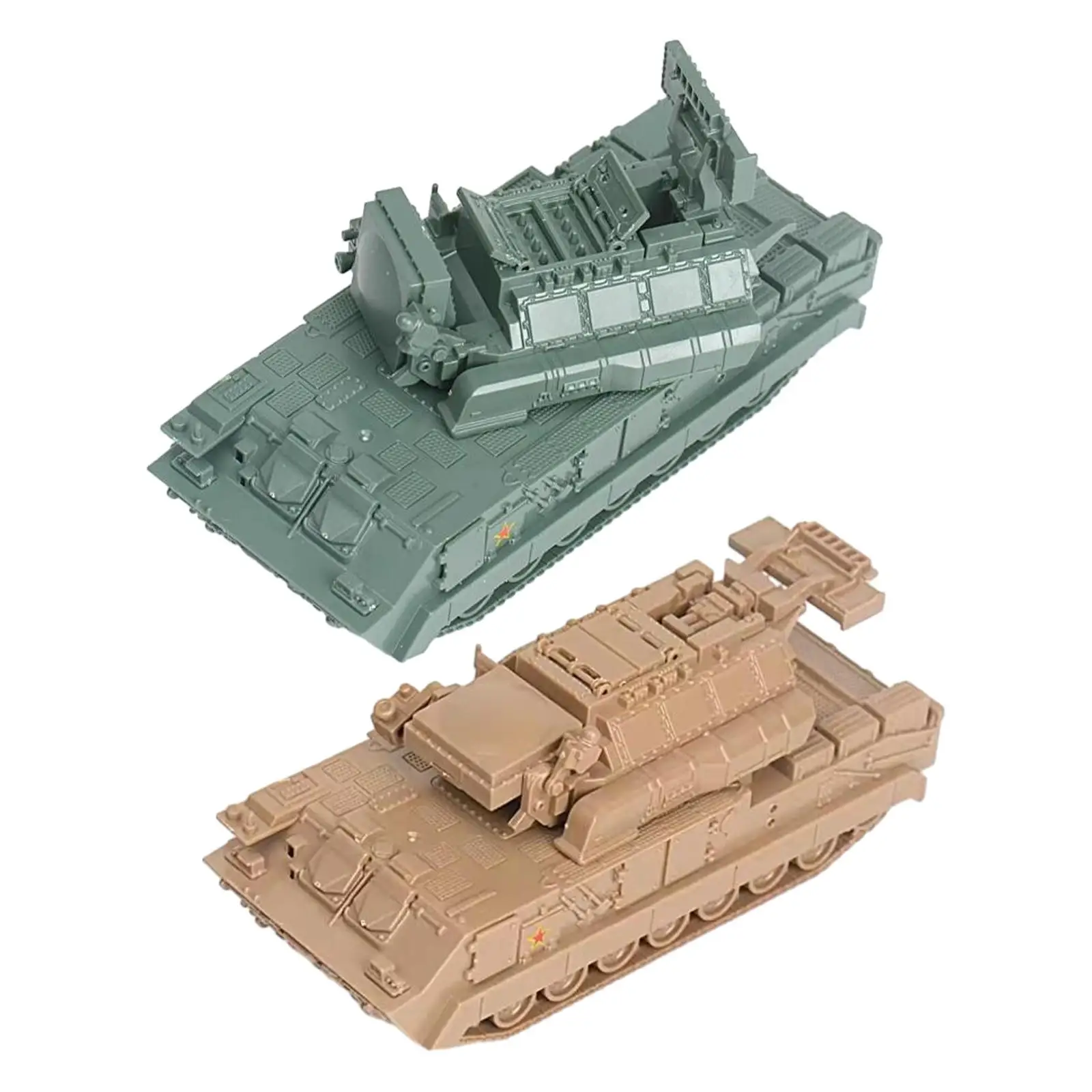 1/72 Vehicle Model Kits Tabletop Decor Simulation 4D Assemble Tank for Home Collection Party Favors Adults Children Boys