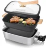 AEWHALE Electric Skillet,Indoor Non-Stick Electric Temperature Party Griddle for Cooking Meats Seafood Steak Pancake 1