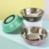 Dog Bowls Stainless Steel Dogs Feeding Bowls With Non-Slip Silicone Sole Dog Food Water Bowl Pet Bowl Dog Dishes For Dog Cat Pet 2