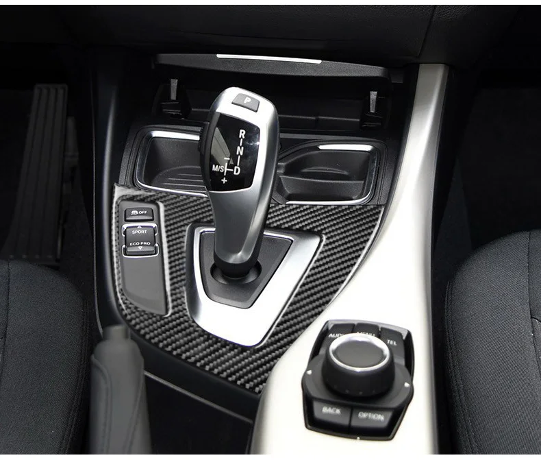 AIRSPEED für BMW F20 F21 LHD Auto Innen Carbon Fiber Gear Shift Panel Abdeckung Trim Auto Aufkleber 1 Serie 116i 118i Zubehör – Detail 7