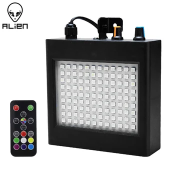 ALIEN 브랜드 리모컨 108 LED RGB 화이트 스트로브 스테이지 조명 효과 사운드 액티브 시 디스코 파티 DJ 휴일 와 변수 속도 제어