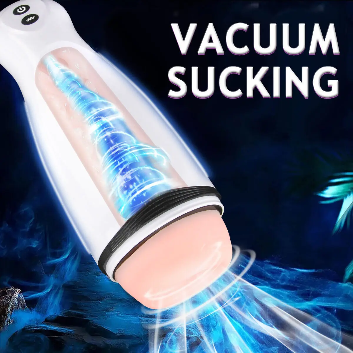 c Rocwickline Masturbatore maschile elettrico a 10 velocità con vibrazione e massaggio vocale, tascabile reale_voghion.com