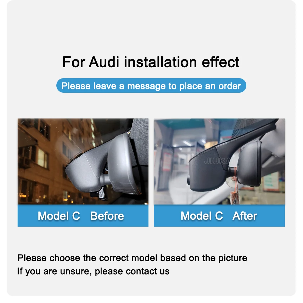 4K HD Dash Cam For Audi A3 A4 A5 A8 A2 Q3 Q5 Q7 Q2 S3 S5 RS3 2016- Dashcam WIFI Car Dvr DashCam APP Control