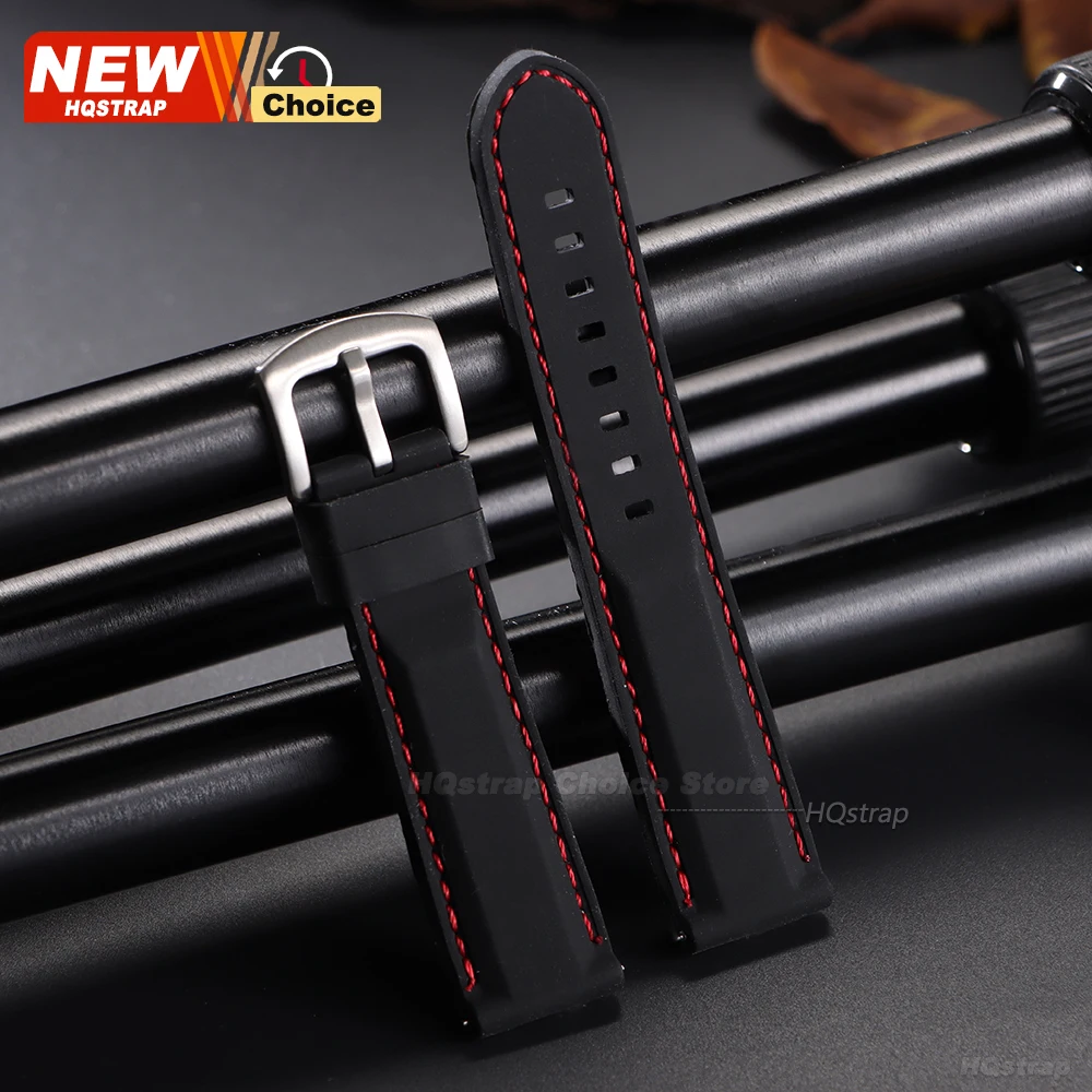 Enhanced Waterproof Sports Silicone Watch Band Strap, Universal Fit