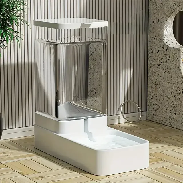 1pc/2pcs Automatic Dog Feeder/Water Dispenser, Plastic Gravity Dog Food And Water Dispenser Set 2