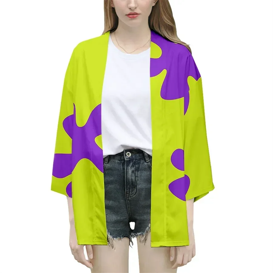 3D Printing Interesting Anime Character Cardigan Yukata Japanese Kimono Street Fashion Casual Beach Loose Cardigan Robe