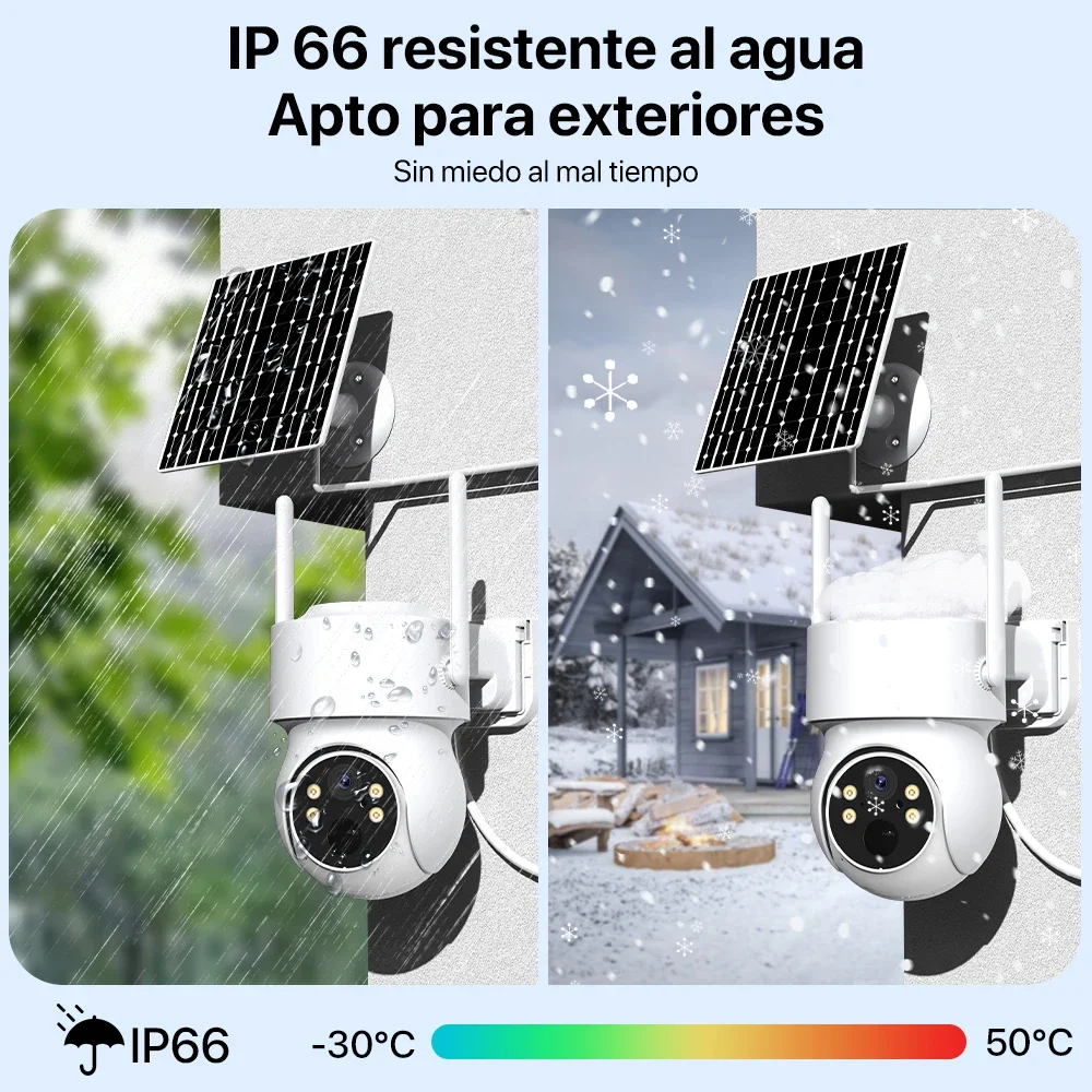 Xiaomi Cámara PTZ WiFi Exterior IP Solar 4MP Zoom 10X Batería iCsee - Image 4