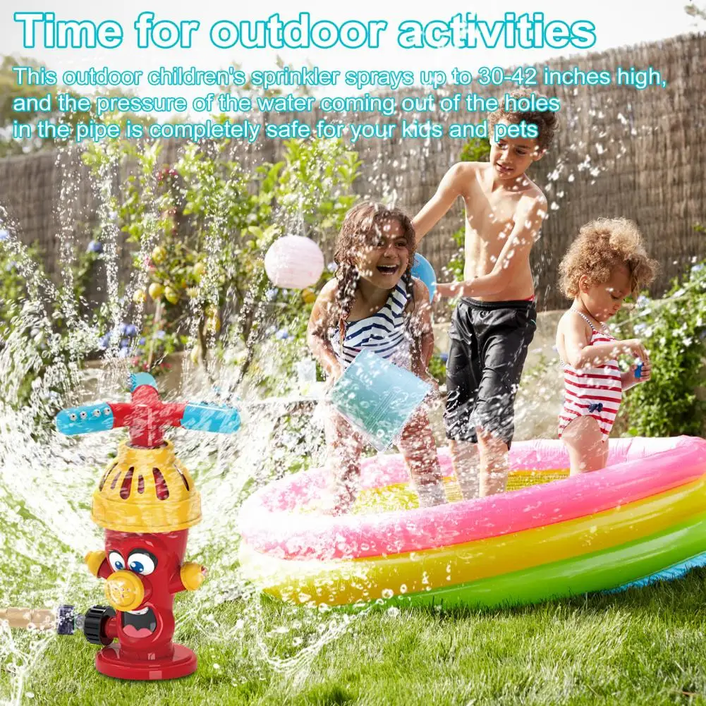 

Kids Water Toy Rotary Hydrant Sprinkler Toy for Kids Outdoor Summer Fun Garden Backyard Water Spray Toy for Toddlers Boys Girls