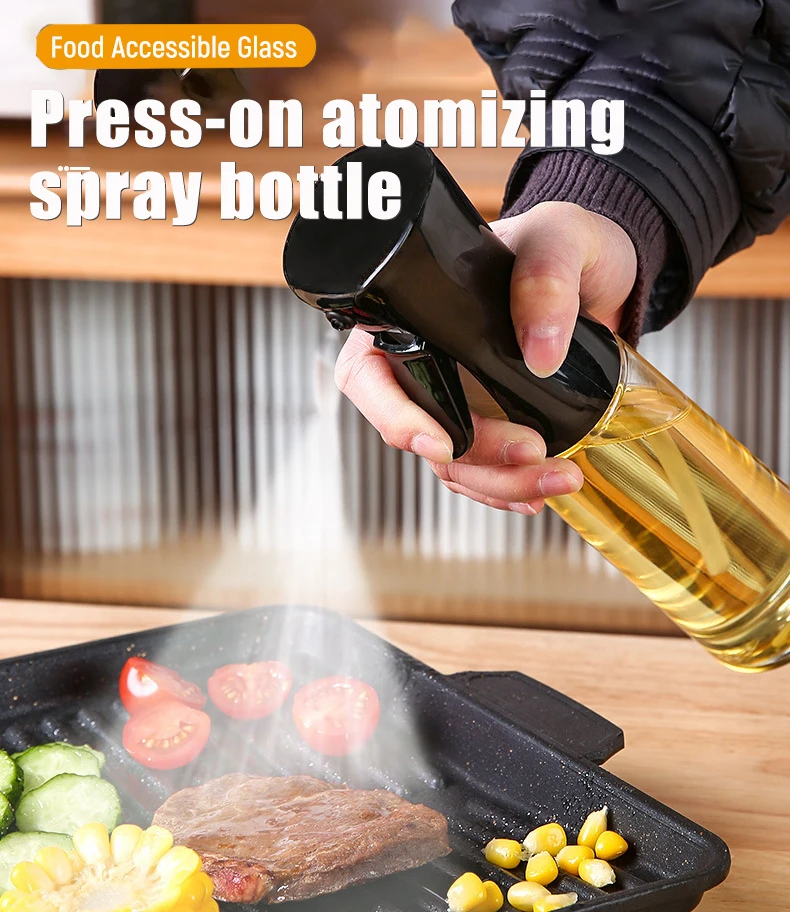 Pressure Spray Oil Bottle Home Dust Control Kitchen Spray Oil Atomized Bottle oil sprayer,oil dispenser,stainless steel oil pot,glass oil bottle,plastic oil bottle