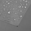 1pcs 5D Bronzing Star Moon Nail Art Stickers Luxury Gold Silver Adhesive Slider Press on Nail Decoration Decals Accessories DIY 6