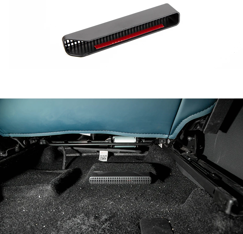 2pcs Car Air Vent Anti-blocking for BYD Atto 3 EV 2022 2023 Under Seat Car Air Outlet Cover Dust Cover Atto3 Accessories ABS