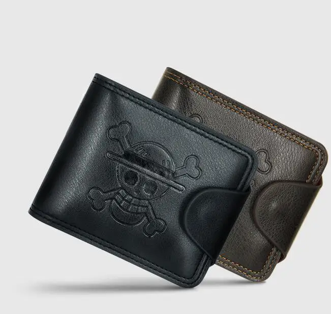 T039 Men Card Holders Female Square Mini Purses Fashion Unisex Punk Skull Short Wallet Men Ghost Design Short Purses