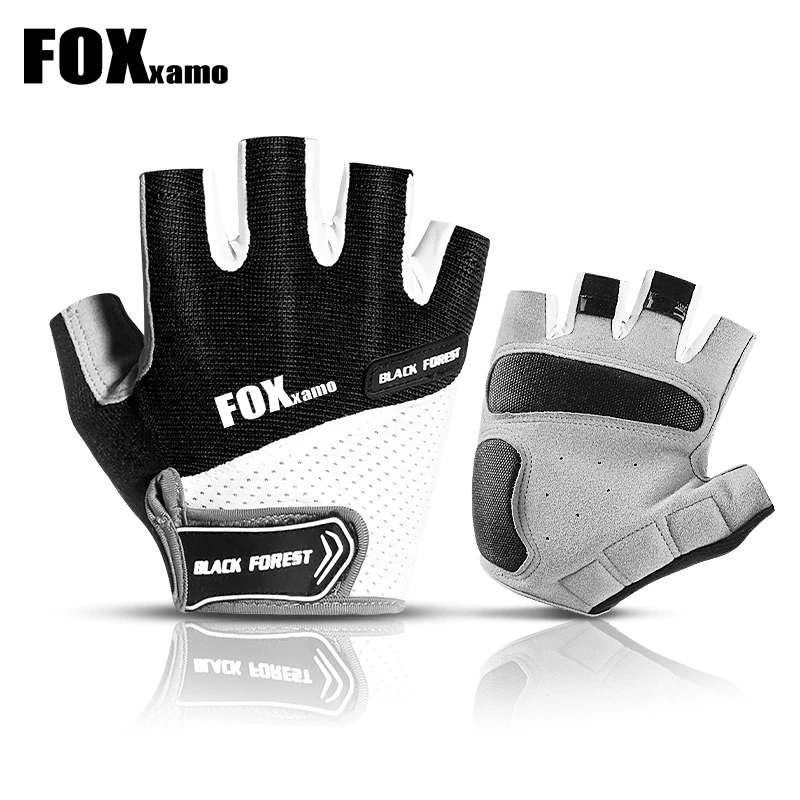 

Новые перчатки Foxxamo, перчатки для велоспорта с открытыми пальцами, дышащие охотничьи Нескользящие износостойкие спортивные перчатки для активного отдыха, кемпинга, велоспорта