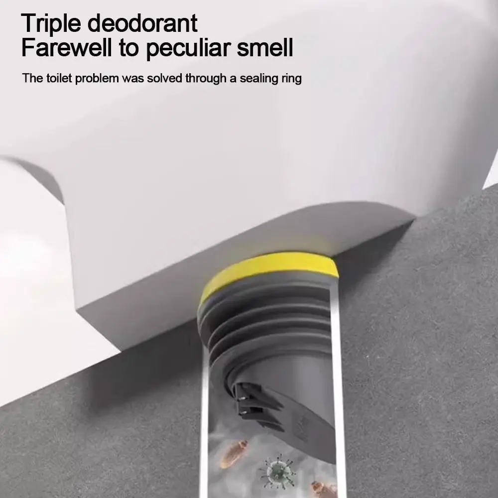 Toilet Flange Ring Closestool Drain Pipe Floor Outlet Spill Sealing Bowl Leak-Proof Rubber Gasket Washer