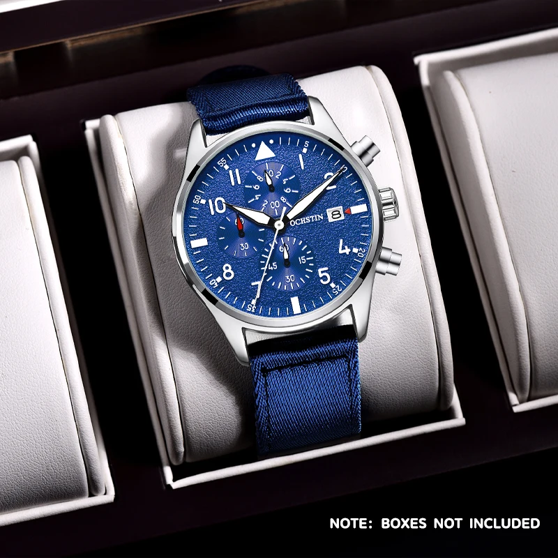 Ochstin Personalized Trendy Style Multi functional Quartz Movement Creative Nylon Series 2024 New Men's Watch Quartz Watch