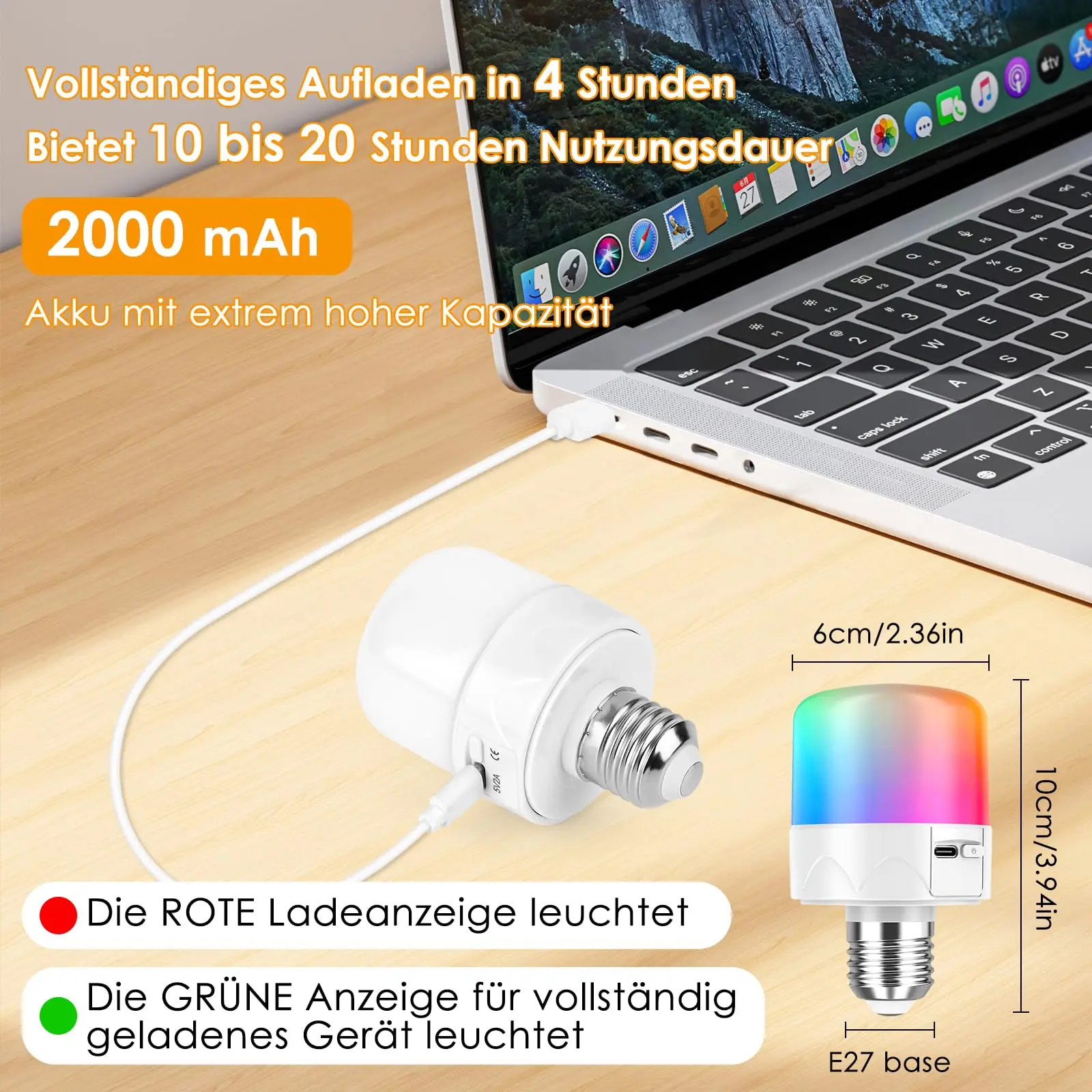자석식 충전식 벽등 RGB 컬러 리모컨 조광 가능 USB 탈부착 비상등 전구