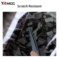 Carbon Fiber Film Glossy Black Car Body Film Forged Carbon Fiber Vinyl Wrap Film Self Adhesive Decal Sticker for Car Accessories 3