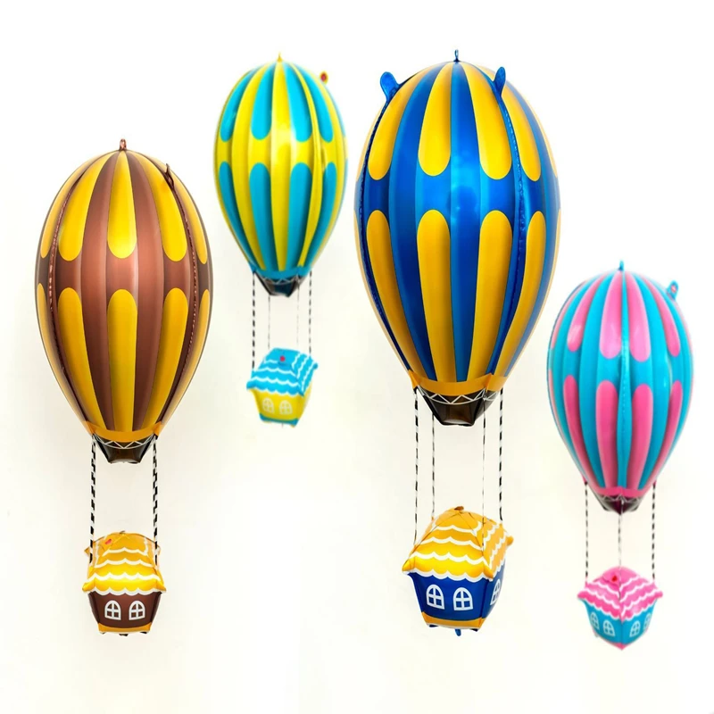 

New 4D Hot Air Balloon Aluminum Film Floating Air Ball Turkey Fairy Tale Shape Hot Air Balloon Birthday Party Decoration Balloon