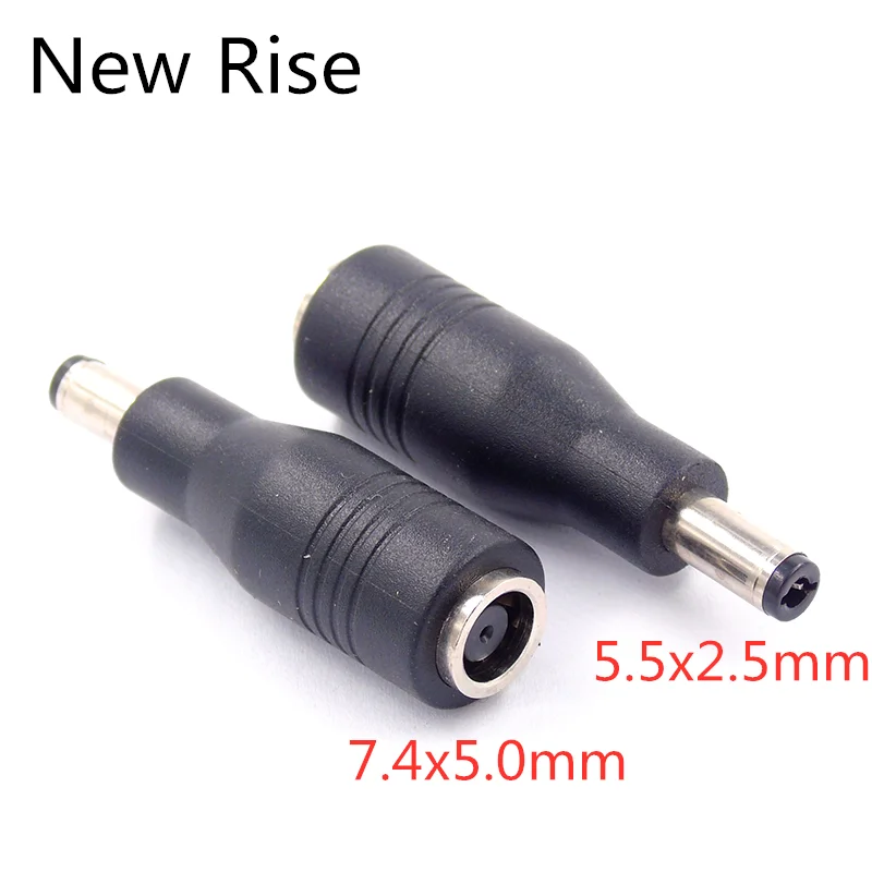 1 adet DC güç adaptörü 7.4*5.0mm kadın 5.5*2.5mm erkek güç adaptörü dönüşüm kafası 7.4*5.0 ila 5.5*2.5