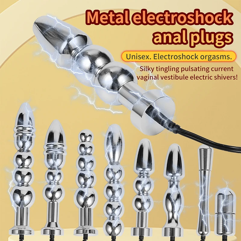 Electro Sex Toys Electrosex Electrostimulator Buttplug,Electro Shock Anal Butt Plug,Electric Dildo Anus Expandable Stimulation,E stim Sex Toys