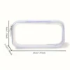 1/5pc Plastic Transparent Jewelry Storage Makeup Bag Simple Stationery Pencil Case Portable Travel Organizer Cosmetic Case 6
