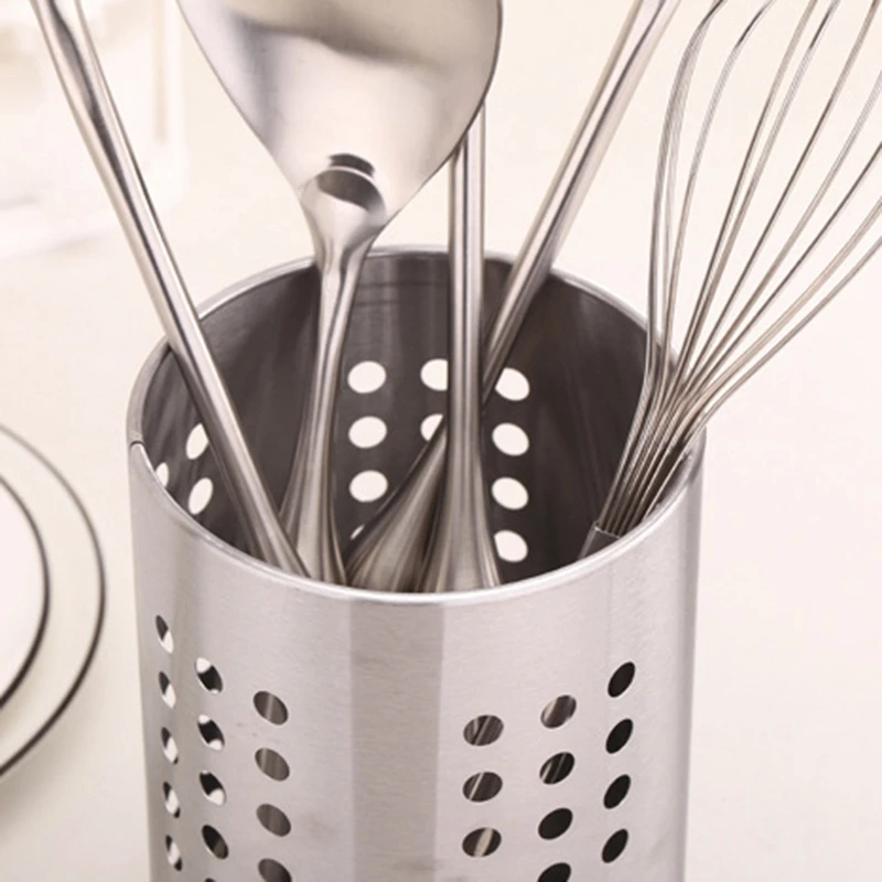 Chopstick Basket Unique Stainless Steel Chopsticks Barrel Storage Multipurpose Kitchen Utensils Chopsticks Cages 5