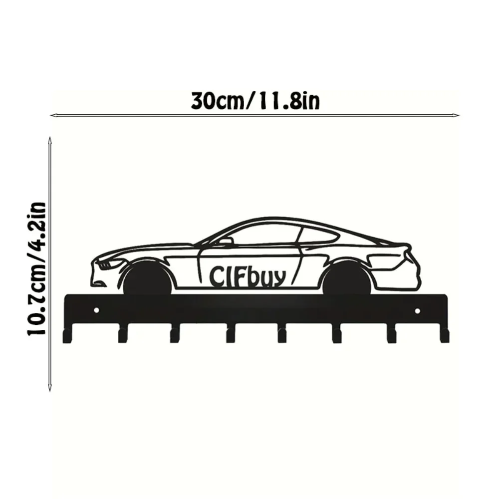 1pc Artistic Decorative Accessories 1pc Racing Car Key Holder Wall Mount for Exquisite Charm 2
