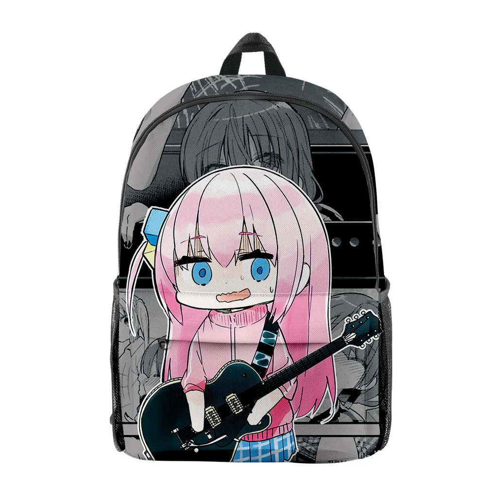Popular Bocchi the Rock Anime pupil Bookbag Notebook Backpacks 3D Print Oxford Waterproof Boys/Girls Fashion Travel Backpacks