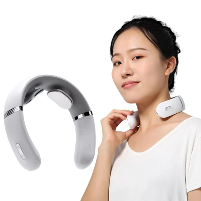 Electric Intelligent Neck Massager Pulse Heating 5 Massage Modes Constant Temperature Hot Compress Neck Massage Tool