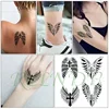 Waterproof Temporary Tattoo Sticker Flowers Big Pray Hands Cross Honely Lovely Letters Neck Flash Tatto Fake Tatoo for Women Men 6