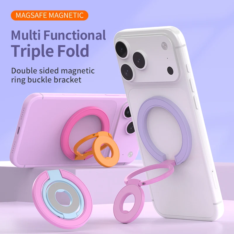 Vibrant Double-Sided Magnetic Holder for Mobile Accessories and Photographic Equipment