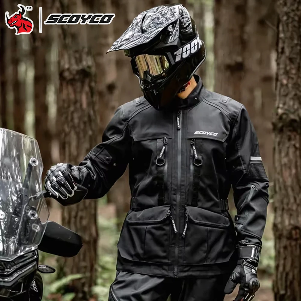 Motorcycle Jacket Rally Suit Winter Windproof Warm Wear-Resistant Moto ...