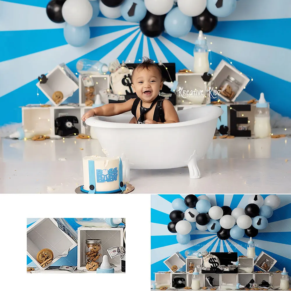 Cappello A Cono Per Primo Compleanno Bambino - Decorazione Per Foto E Feste Cake Smash - Foto 2