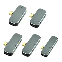 6 in 1 USB Hub Type C to 3.5mm Jack USB3.0 USB3.1 HDMI-compatible Adapter PD Fast Charging USB-C Docking Station for Macbook Pro
