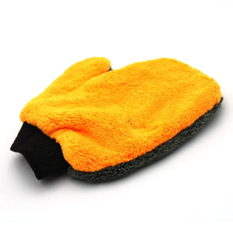 Car Washing Gloves Plush Soft Microfibre Car Cleaning Brush Water Absorption Body Washing Glove DusterLabor Clearner Supplie