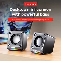 Lenovo A01 Computer Speakers Sound Box Wireless Bluetooth Surround Heavy Bass Loudspeaker Mini Portable with LED Light Subwoofer 2