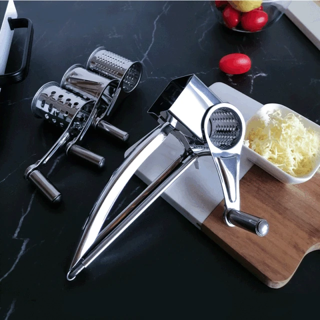  Cheese Grater, Rotatable Parmesan Cheese Grater Large