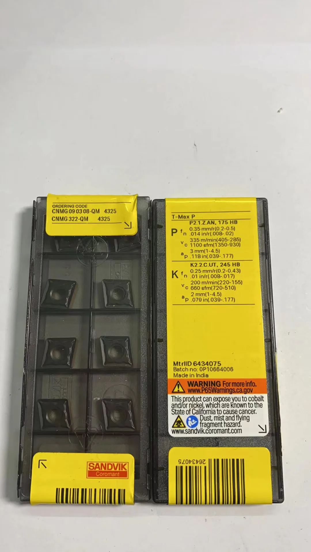 

CNC blade CNMG090308-QM 4335 4325 original genuine brand new unopened, clearance special price limited quantity