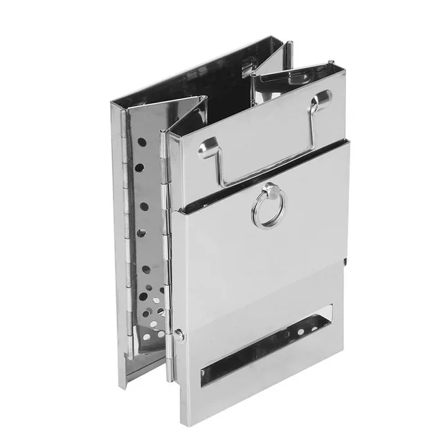 Összecsukható Fa Égő Tábor Kályha Kültéri Mini Kemping Piknik Grill Bbq Gázszénmentes Tűzifa Külső Fűtési Tűzhely - Image 6