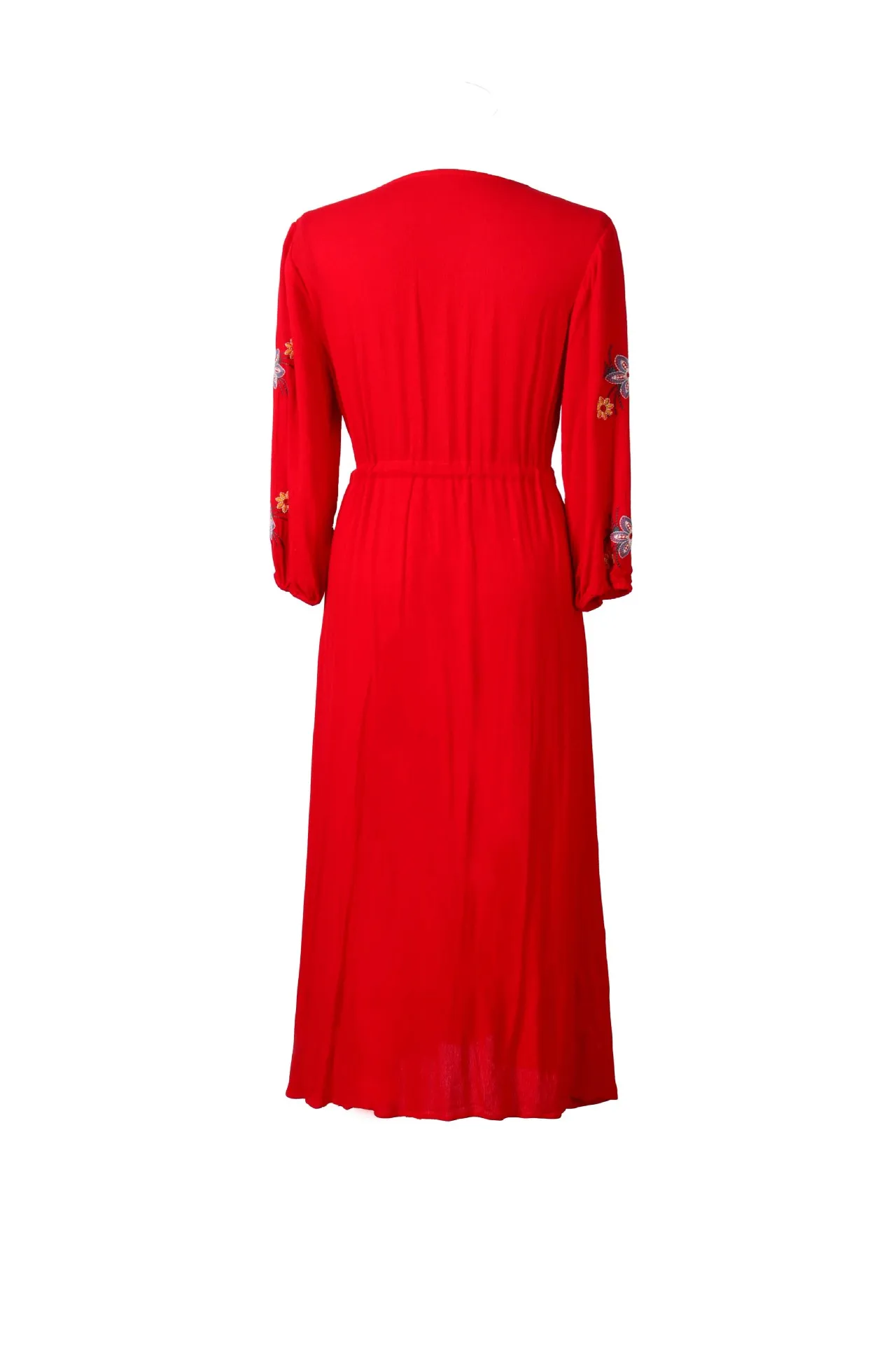 Sexy Sheath Dress for Women Solid V-neck Shirring Long Sleeve Irregular Hem Dresses Early Autumn New Party Dress