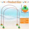 2pcs Diving Pool Toys Set No Toxic Through Door Diving Ring Body Exercise Swim Through Door Toys Durable PVC for Kid Child 6