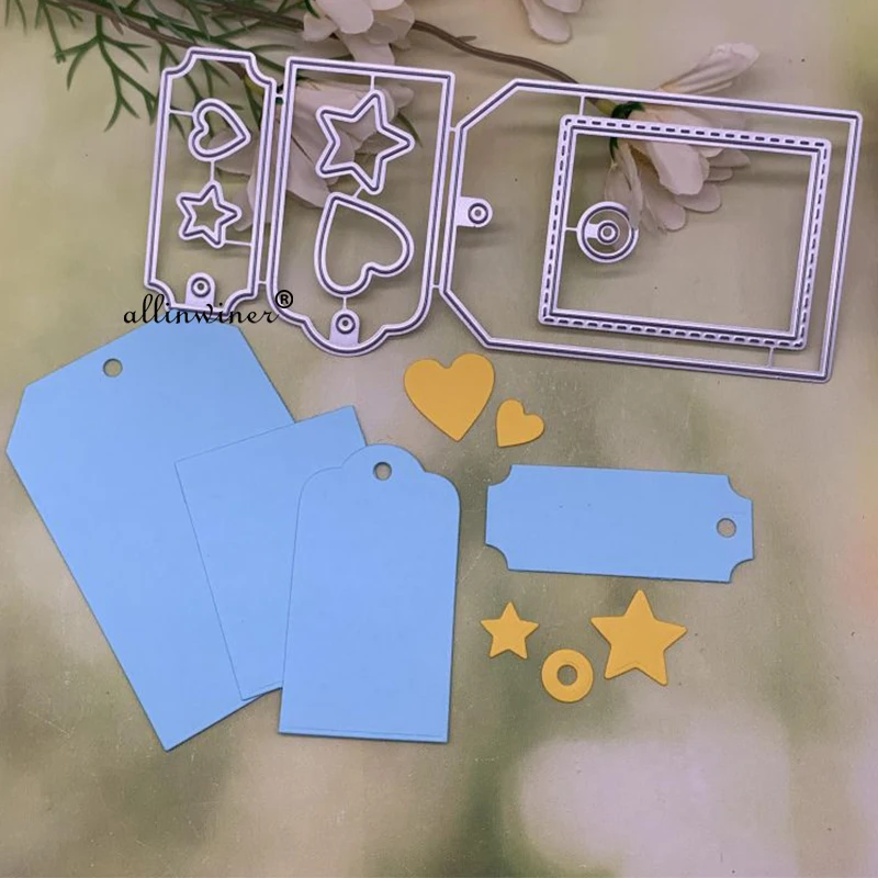 

The label tags Metal Cutting Dies Stencils For DIY Scrapbooking Decorative Embossing Handcraft Die Cutting Template