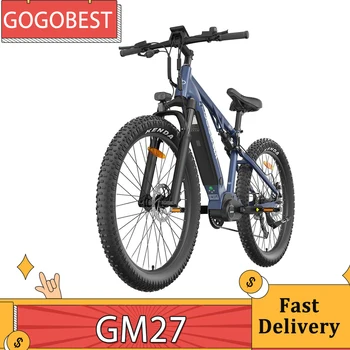 GOGOBEST GM27 Elektrisches Fahrrad 27.5Zoll 3,0 Zoll Fettreifen 48V 350W Motor mittig max. 25 km/h 10Ah Batterie, ca. 50km volle Ladung