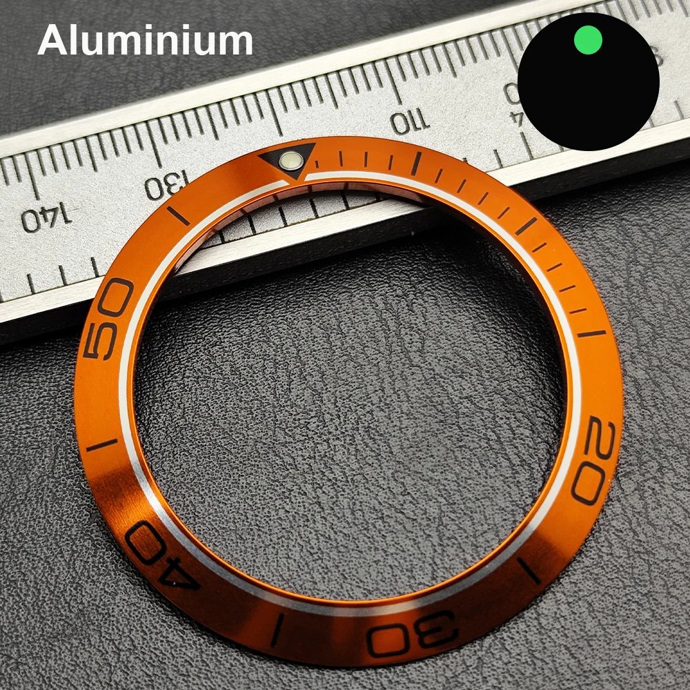 Enhanced Sloped Ceramic Aluminum Watch Bezel Ring Replacement