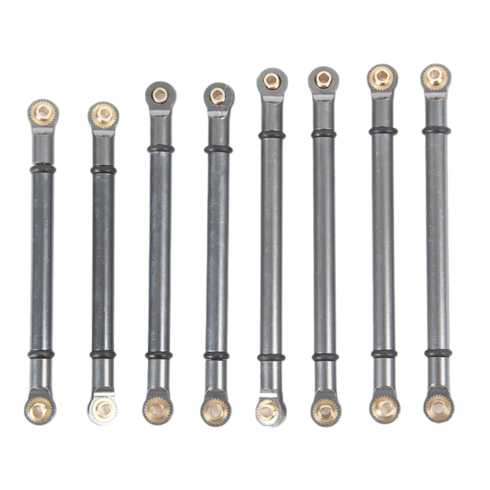 

8 шт., металлический Тяговый стержень, соединительные звенья для телефона ZP1001 ZP1002 ZP1003 ZP1004 1/10, детали для обновленного радиоуправляемого гусеничного автомобиля