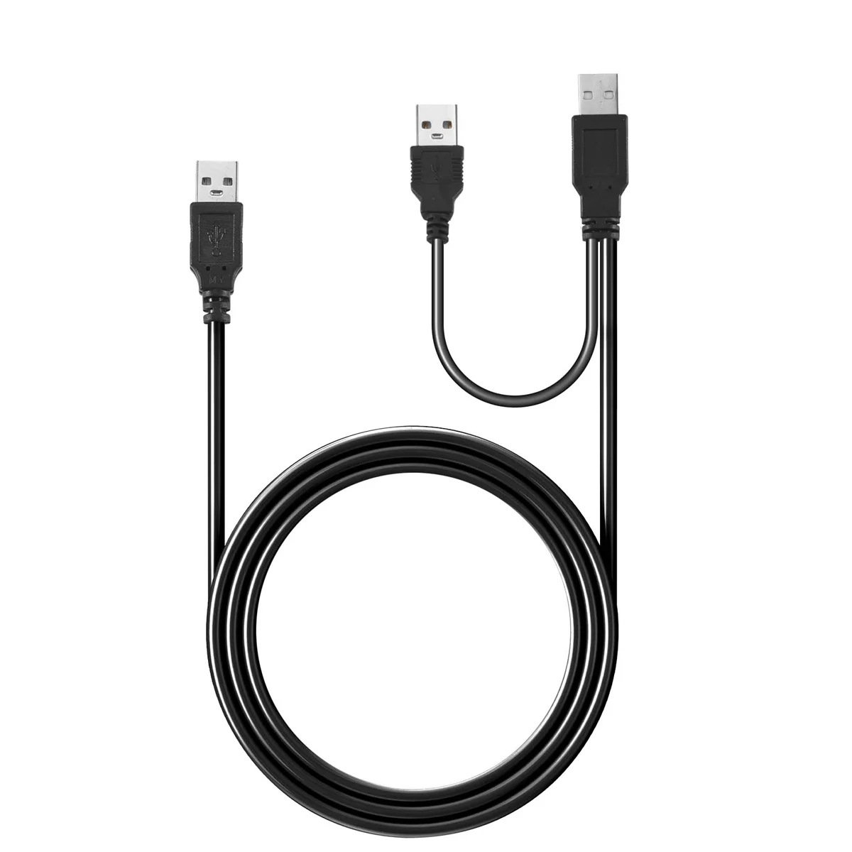 

Кабель-Разветвитель USB типа А папа-папа с двумя USB A папа черный