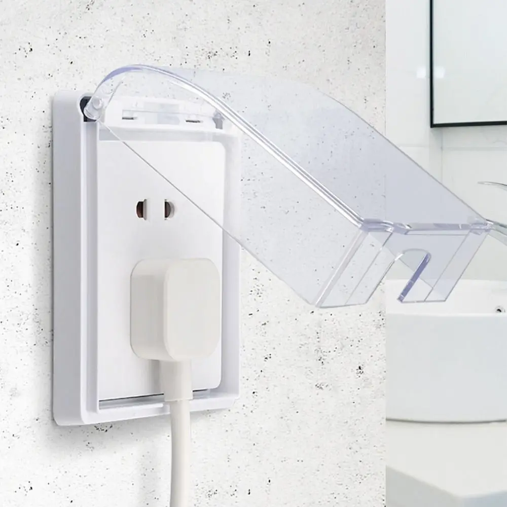 Portable 86 Type Switch Protective Cover Splash-Proof Box Power Outlet Electric Plug Cover Kids Safety Socket Protector Home