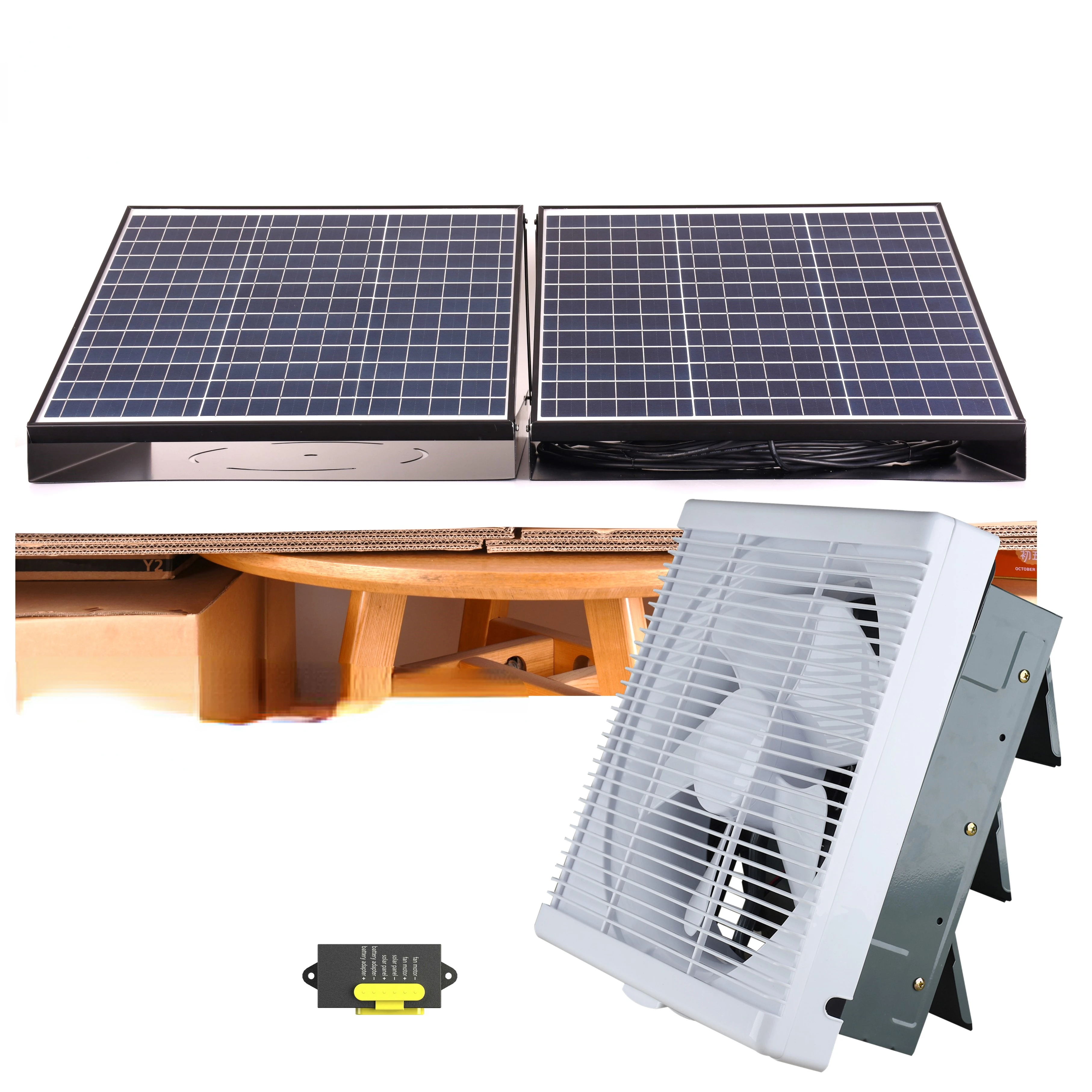 Luxury Wall Ventilation Home Use 10'' 70w Solar Panel Battery Power Totally  Free Of Charge Air Exhaust Fan - Tool Parts - AliExpress
