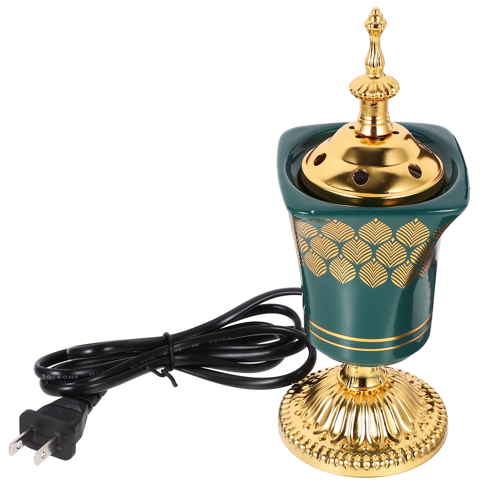 

Bakhoor Electric Incense Burner Vintage Arabic Incense Burner Middle Eastern Style Tabletop Electric Censer Aroma Burner